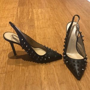Gretchen slingback heels with spikes